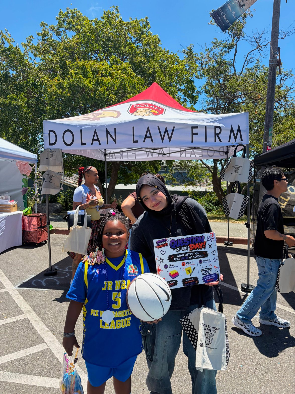Youth at a community event